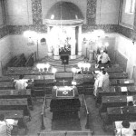 Bilden visar synagogan Adas Jisroel S:t Paulsgatan 13, kort före restaurationen 1982