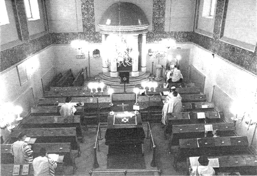 Bilden visar synagogan Adas Jisroel S:t Paulsgatan 13, kort före restaurationen 1982. Foto: David Grossman